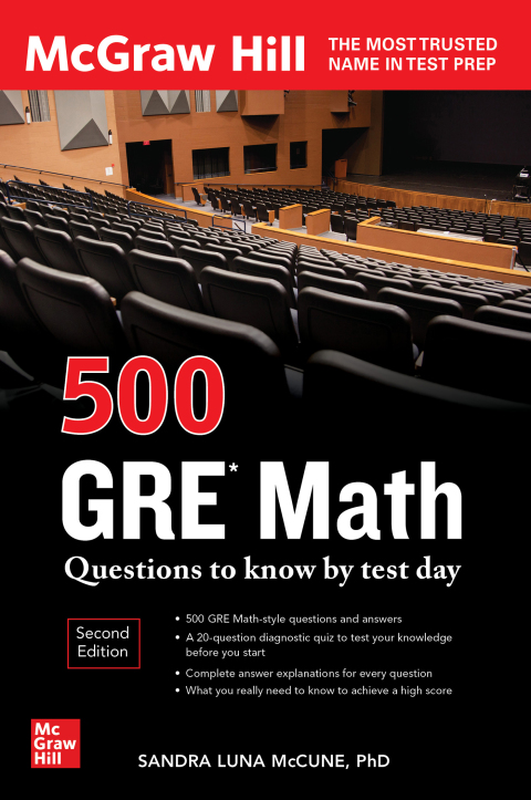 Cover image for book 500 GRE Math Questions to Know by Test Day, Second Edition