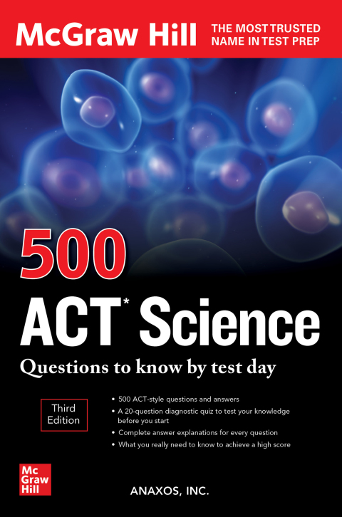 Cover image for book 500 ACT Science Questions to Know by Test Day, Third Edition
