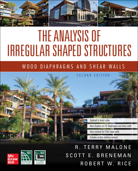Cover image for book The Analysis of Irregular Shaped Structures: Wood Diaphragms and Shear Walls, Second Edition