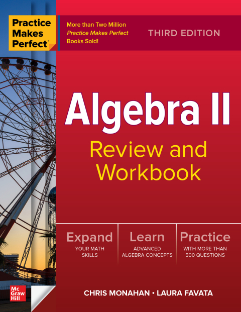 Cover image for book Practice Makes Perfect: Algebra II Review and Workbook, Third Edition
