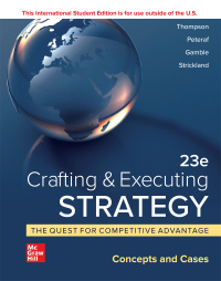 Imagen de portada: Crafting & Executing Strategy: Concepts and Cases 23rd edition 9781265028244