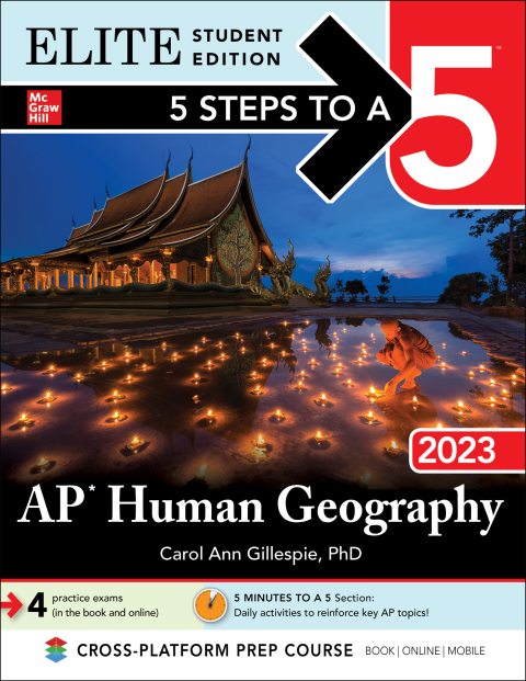 Cover image for book 5 Steps to a 5: AP Human Geography 2023 Elite Student Edition