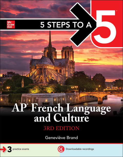 Cover image for book 5 Steps to a 5: AP French Language and Culture with MP3 disk,