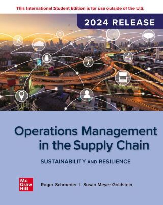 Operations Management In The Supply Chain: Sustainability and Resilience ISE
