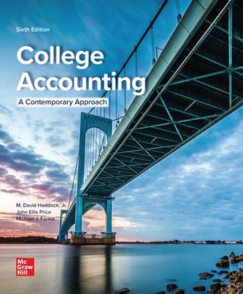 Cover image for book College Accounting (A Contemporary Approach)