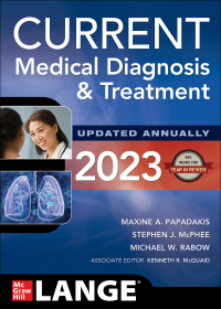 Cover image: CURRENT Medical Diagnosis and Treatment 2023 62nd edition 9781264687343