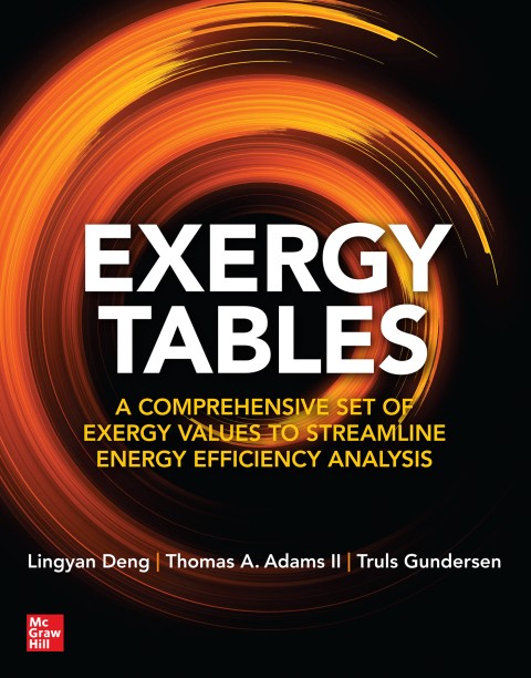 Cover image for book Exergy Tables: A Comprehensive Set of Exergy Values to Streamline Energy Efficiency Analysis