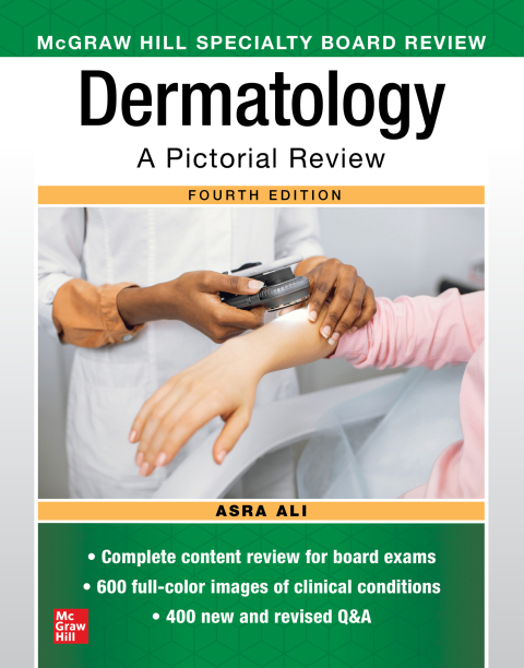 Cover image for book McGraw Hill Specialty Board Review Dermatology: A Pictorial Review, Fourth Edition