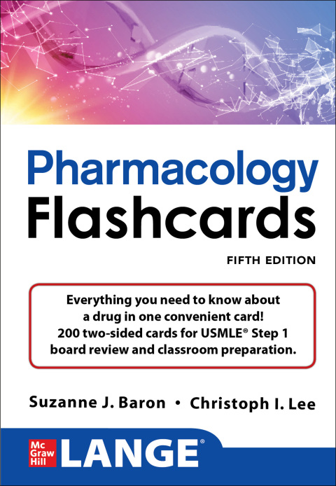 Cover image for book LANGE Pharmacology Flash Cards