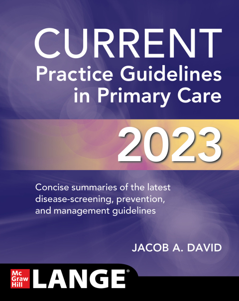 Cover image for book CURRENT Practice Guidelines in Primary Care 2023
