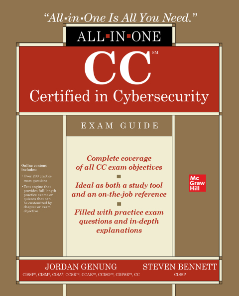 Cover image for book CC Certified in Cybersecurity All-in-One Exam Guide