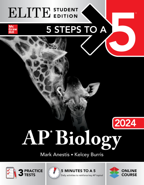 Cover image for book 5 Steps to a 5: AP Biology 2024 Elite Student Edition