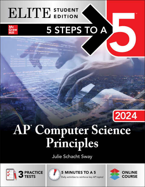 Cover image for book 5 Steps to a 5: AP Computer Science Principles 2024 Elite Student Edition