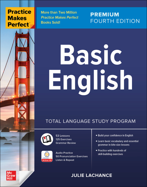 Cover image for book Practice Makes Perfect: Basic English, Premium Edition