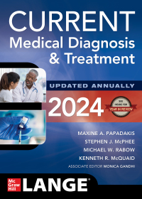Cover image: CURRENT Medical Diagnosis and Treatment 2024 63rd edition 9781265556037