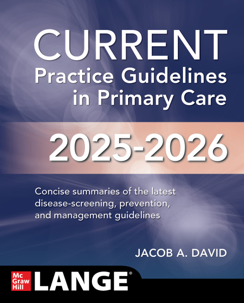 Cover image for book CURRENT Practice Guidelines in Primary Care 2025-2026
