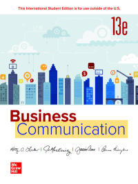 Business Communication ISE 13th edition | 9781265045630