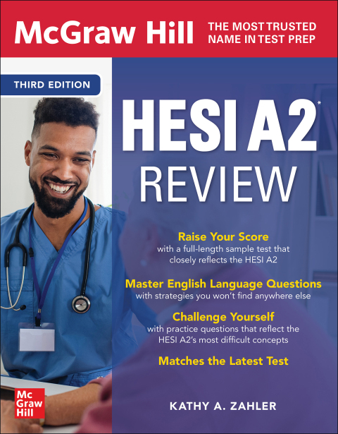 Cover image for book McGraw Hill HESI A2 Review