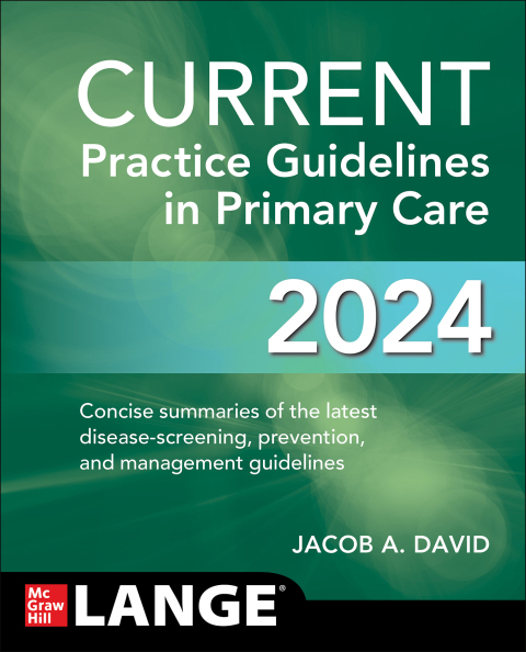 Cover image for book CURRENT Practice Guidelines in Primary Care 2024