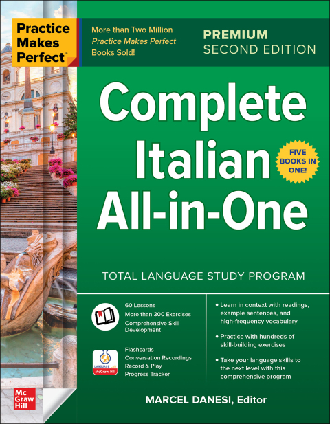 Cover image for book Practice Makes Perfect: Complete Italian All-in-One, Premium