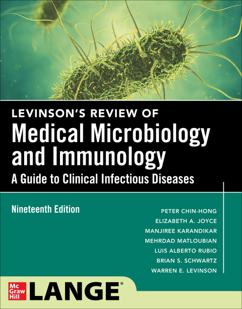 Cover image for book Levinson's Microbiology and Immunology, Nineteenth Edition