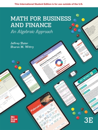 ISE Math for Business and Finance: An Algebraic Approach