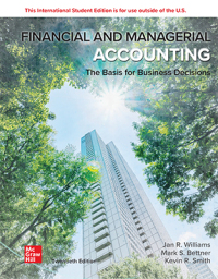 ISE Financial & Managerial Accounting 20th edition | 9781266236372