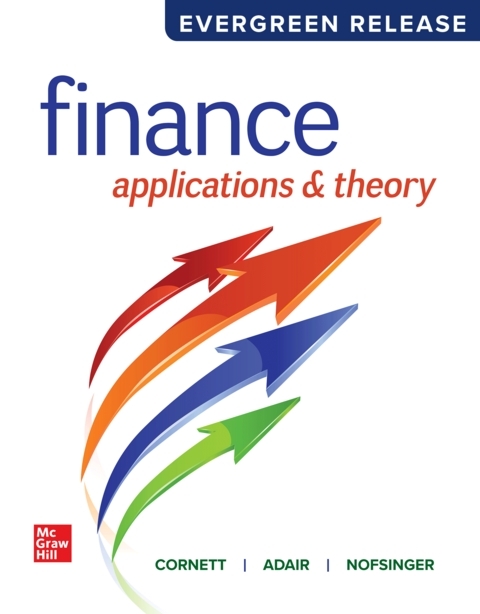 Cover image for book Finance: Applications and Theory: 2025 Release