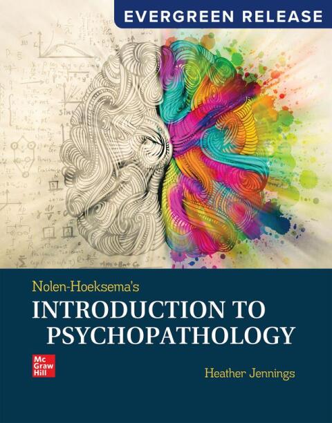 Cover image for book Nolen-Hoeksema's Introduction to Psychopathology: 2025 Release