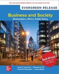 Business and Society: Stakeholders, Ethics, Public Policy ISE
