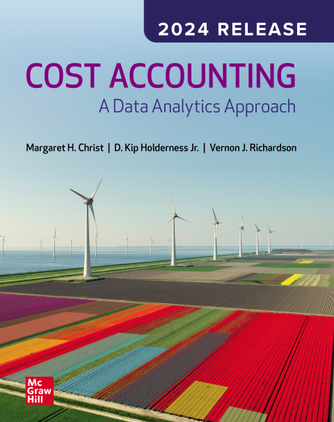 Cover image for book Cost Accounting: A Data Analytics Approach, 2024 Release