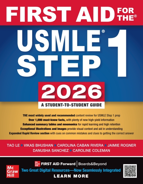 Cover image for book First Aid for the USMLE Step 1 2026
