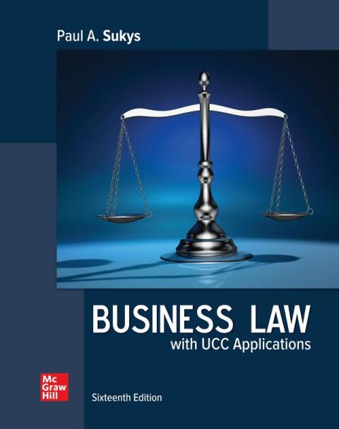 Cover image for book Business Law with UCC Applications