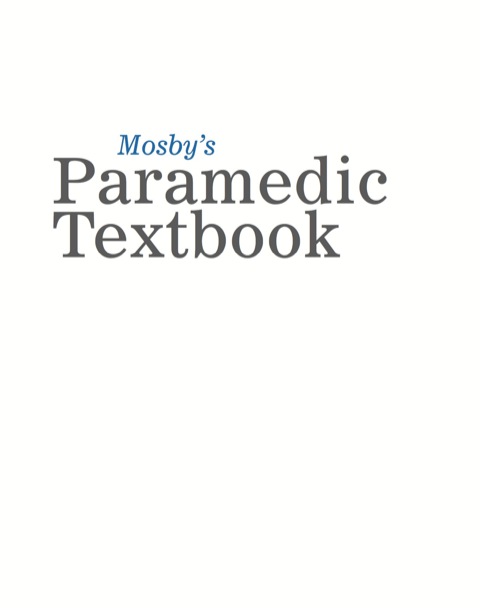 Cover image for book Mosby's Paramedic Textbook