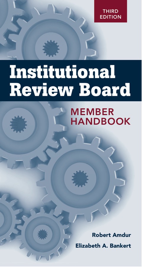 Cover image for book Institutional Review Board Member Handbook
