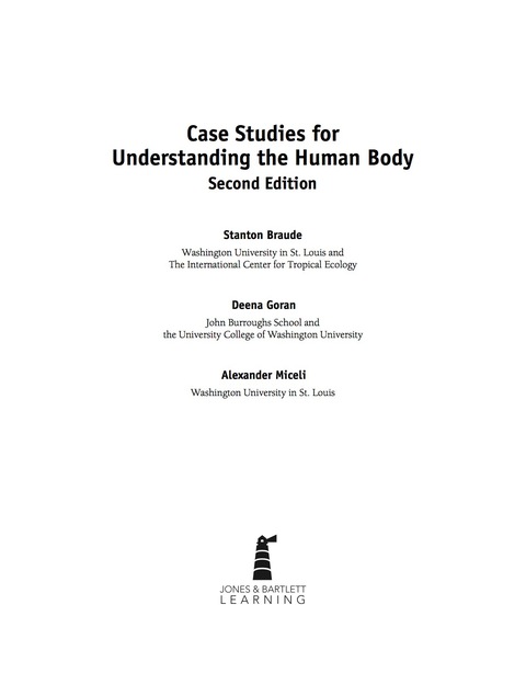 Cover image for book Case Studies for Understanding the Human Body