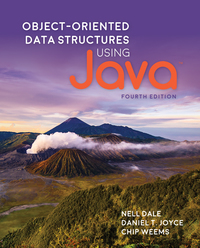 Cover image: Object-Oriented Data Structures Using Java 4th edition 9781284089097