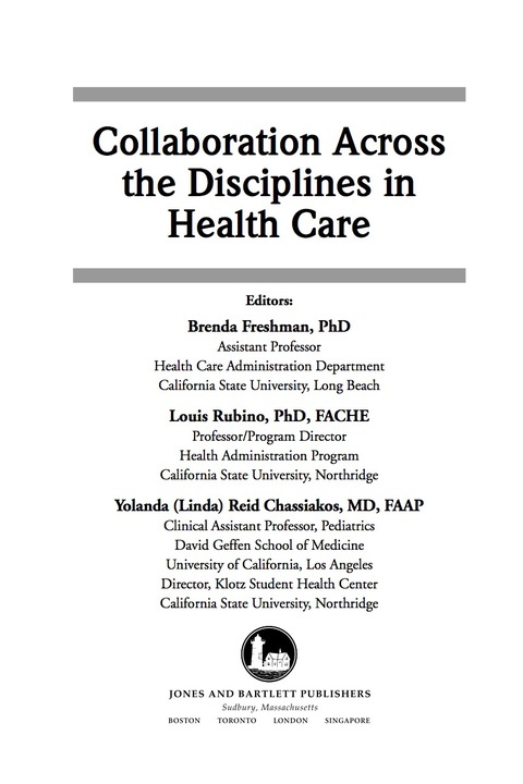 Cover image for book Collaboration Across the Disciplines in Health Care