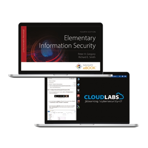 Cover image for book Navigate eBook for Elementary Information Security with Cloud Labs