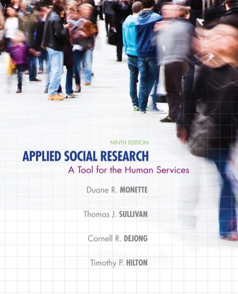 Cover image for book Applied Social Research: A Tool for the Human Services