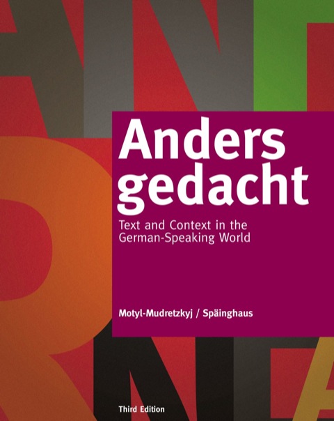 Cover image for book Anders gedacht: Text and Context in the German-Speaking World