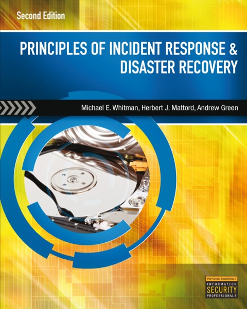 Cover image for book Principles of Incident Response and Disaster Recovery