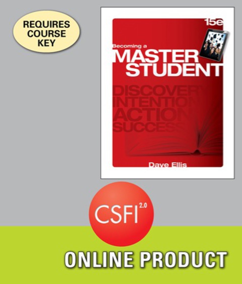Cover image for book CSFI 2.0 for Ellis' Becoming a Master Student, 15th Edition, [Instant Access], 1 term (6 months)