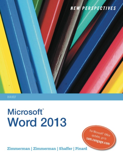 Cover image for book New Perspectives on Microsoft Word 2013, Brief