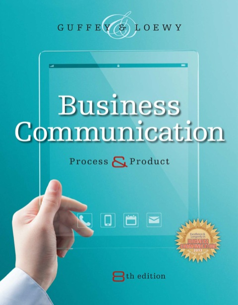 Cover image for book Business Communication: Process and Product