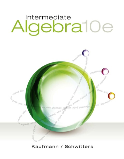 Cover image for book Intermediate Algebra