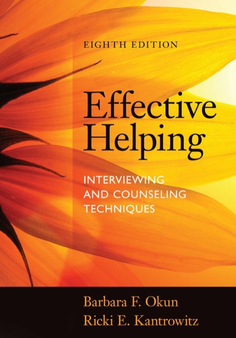Cover image for book Effective Helping: Interviewing and Counseling Techniques