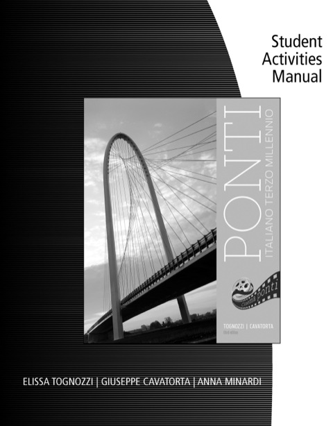 Cover image for book Student Activities Manual for Tognozzi/Cavatorta's Ponti