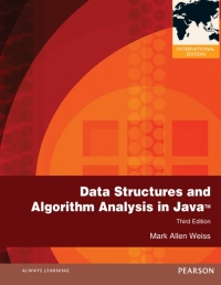 DATA STRUCTURES AND ALGORITHM ANALYSIS IN JAVA