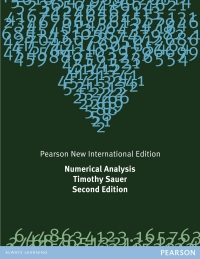 Numerical Analysis: Pearson New International Edition